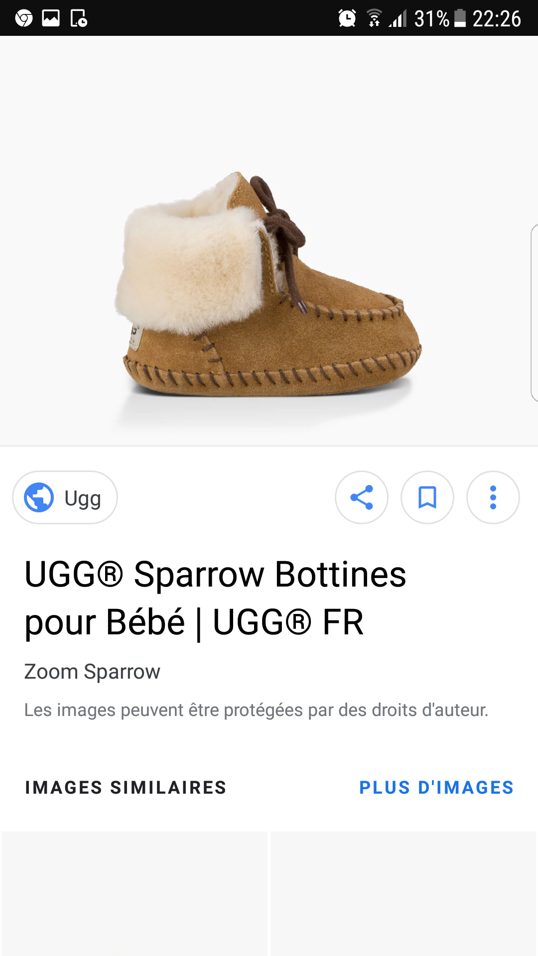 Mini bottes UGG BBY BOY Sparrow